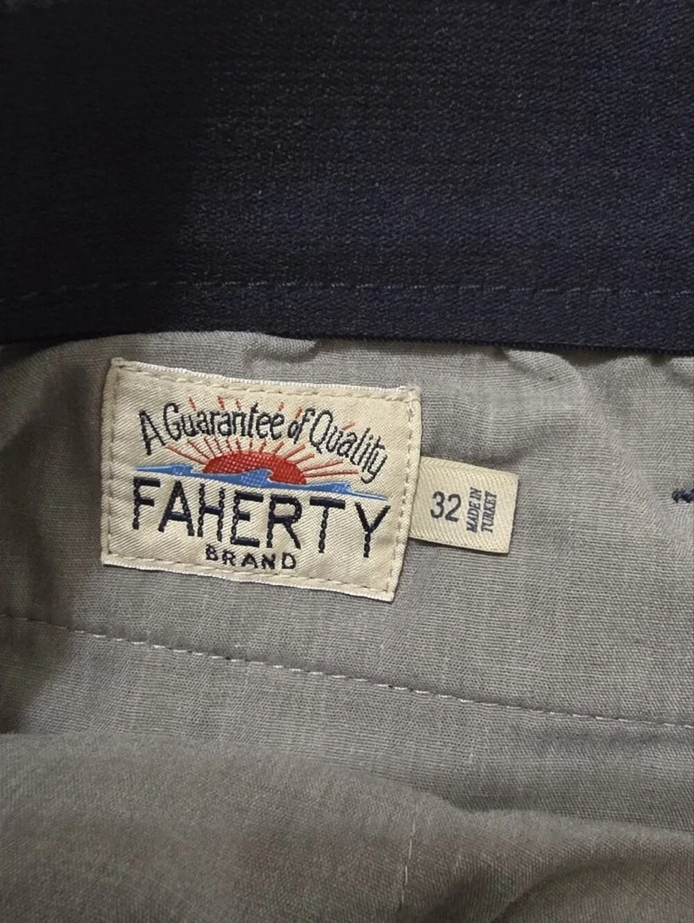 Faherty Essential Chino Short Navy Men's 32 8